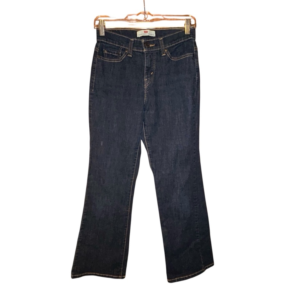Levi’s 512 Perfectly Slimming‎ Bootcut Jeans Dark Wash Stretch Women’s Size 4S